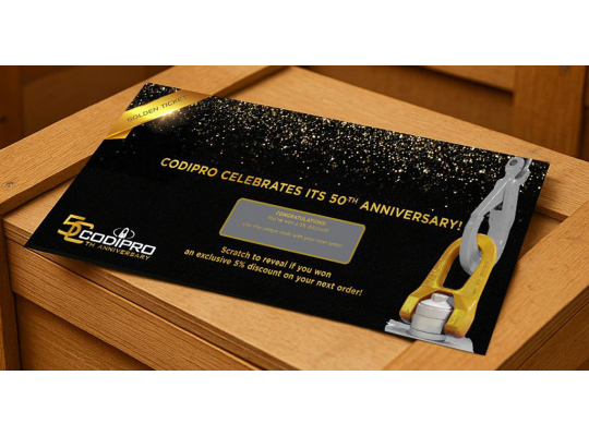 CODIPRO Turns 50 with the Golden Ticket Campaign