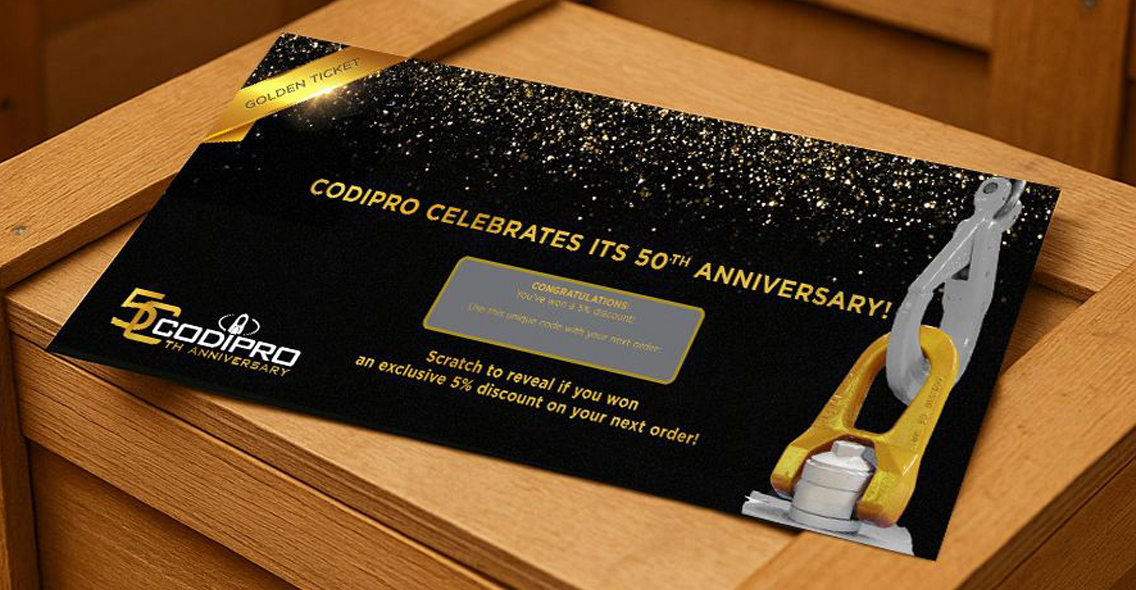 CODIPRO 50 周年 “金奖券 ”活动